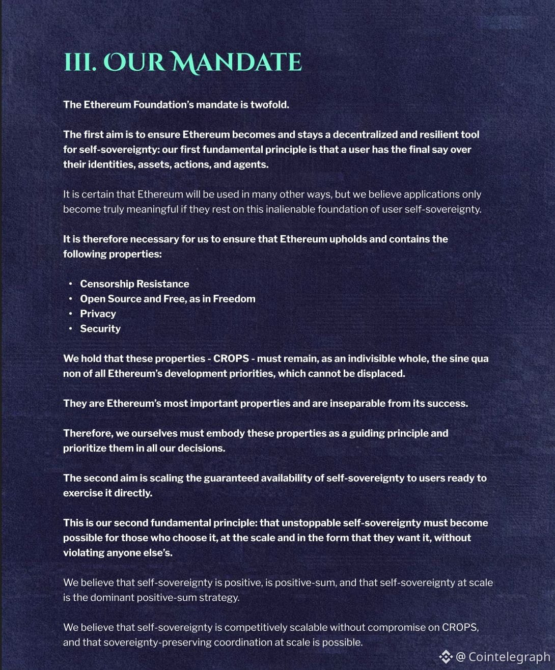 The Decentralization Mandate