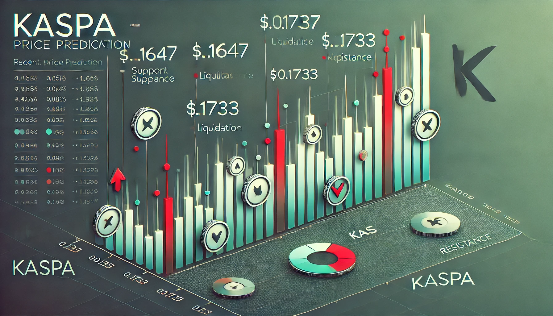 Kaspa KAS price chart $0.0305